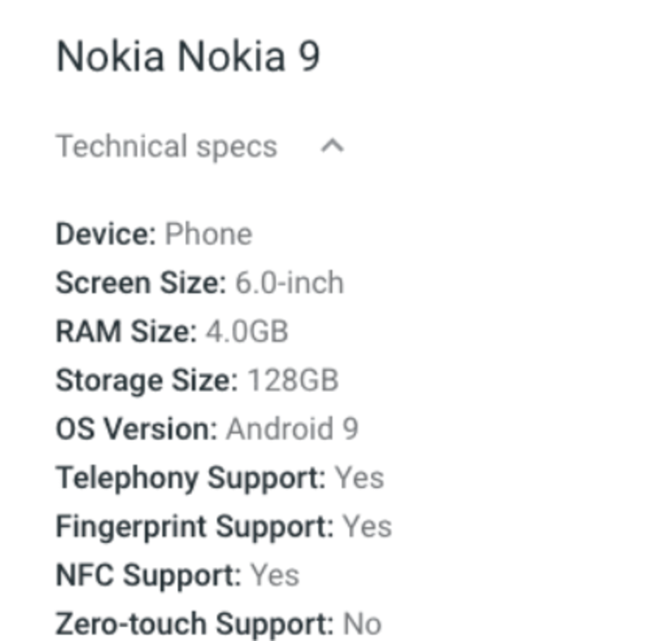 Nokia 9 PureView listing points towards one big disappointment