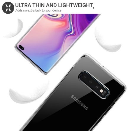 Olixar FlexiShield ultrathin Samsung Galaxy S10+ case - Best Galaxy S10e and S10 thin cases and covers