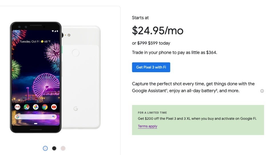 Google Fi brings back $200 Pixel 3 and 3 XL discounts with activation