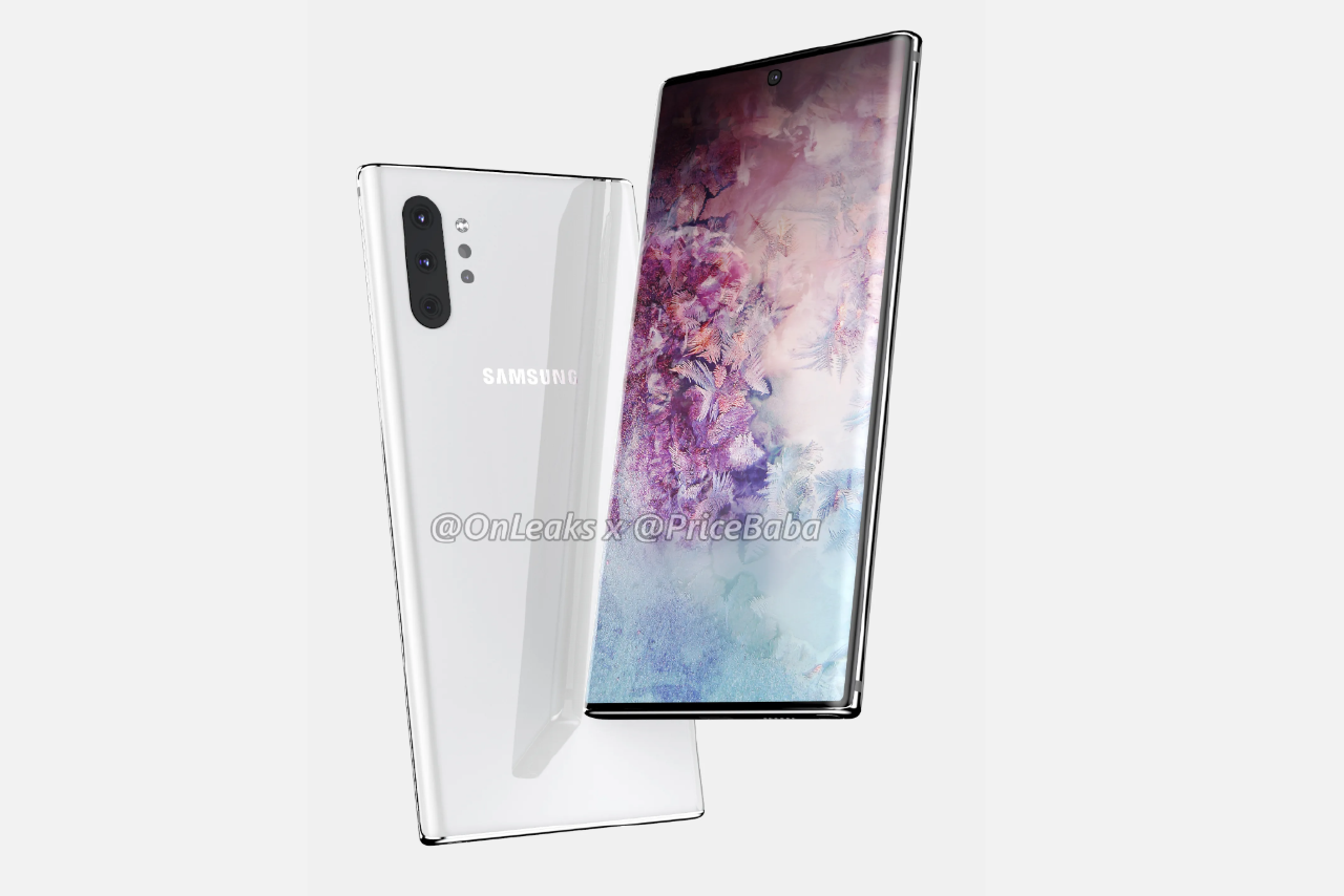 Leaked Galaxy Note 10 Pro renders show massive display, quad camera