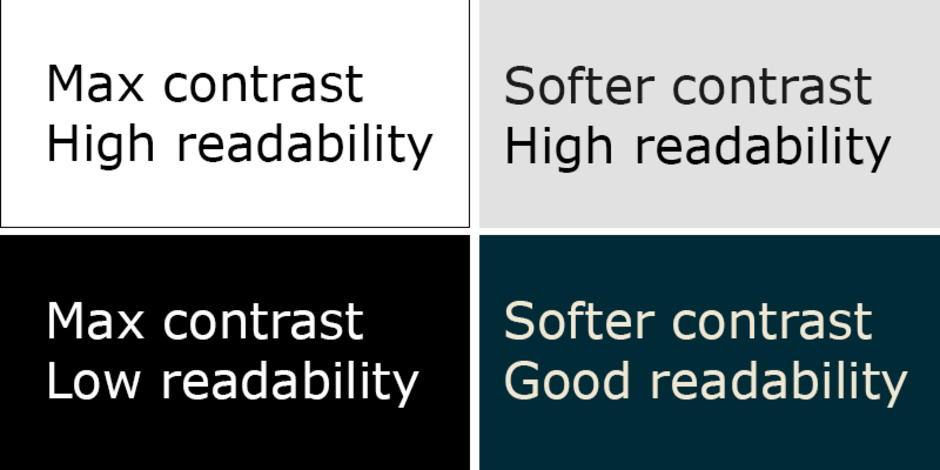 Differences in readability illustrated - The pros and cons of Dark Mode: Here&#039;s when to use it and why