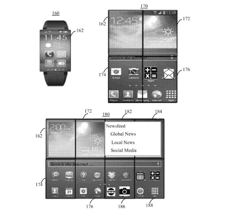 Illustrations from IBM&#039;s patent - IBM patents a smartwatch that becomes a phone and a tablet