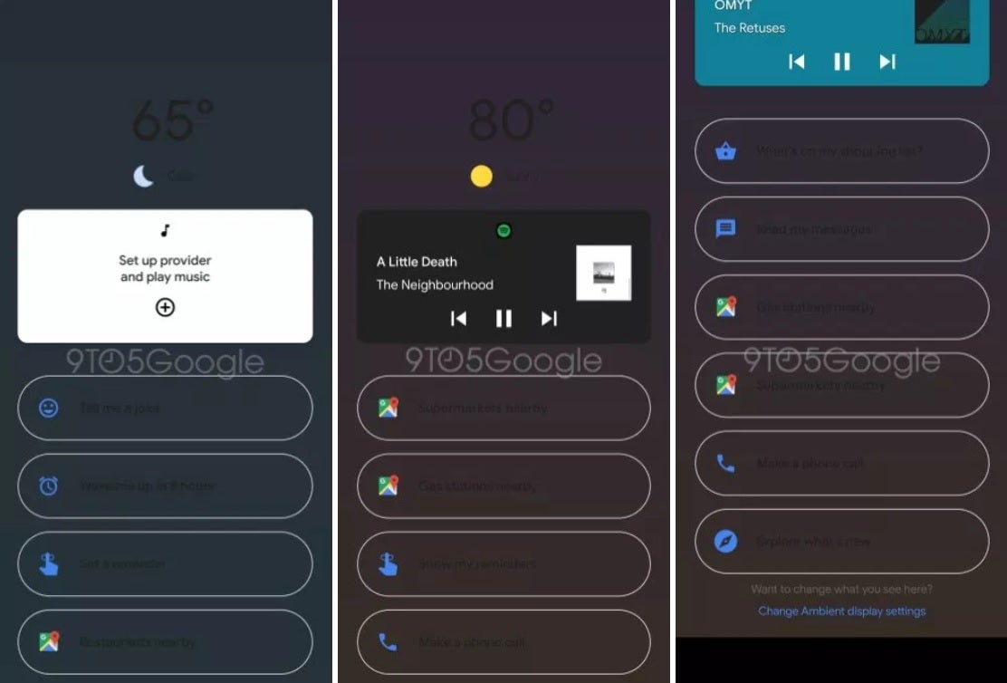 Another screen will show shortcuts similar to the Assistant&#039;s Update page - Check out early screenshots of Google Assistant&#039;s upcoming Ambient Mode