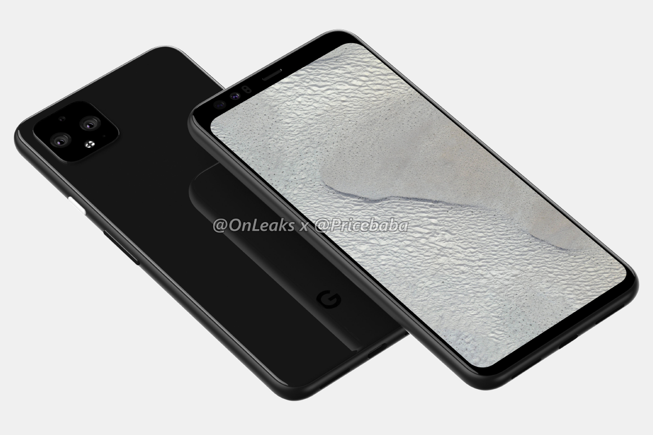 Google Pixel 4 CAD-based render - Alleged Google Pixel 4 &amp; Pixel 4 XL specs emerge in new leak