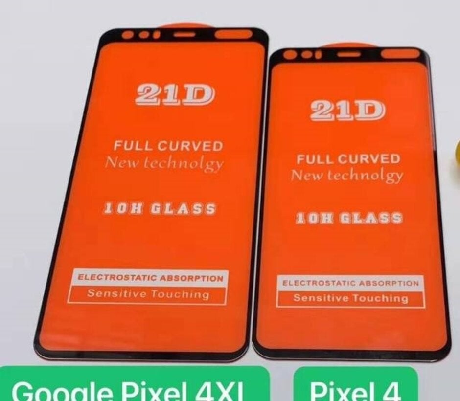 Screen protectors for the Pixel 4 and Pixel 4 XL show a mysterious cutout on the top bezel - Accessory for Pixel 4 series hints at exciting new feature for Google&#039;s upcoming phones