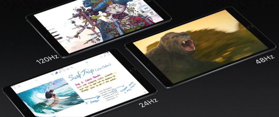 Apple&#039;s ProMotion display on the iPad Pro features a 120Hz refresh rate - Apple is reportedly thinking about doubling the refresh rate on next year&#039;s iPhone displays