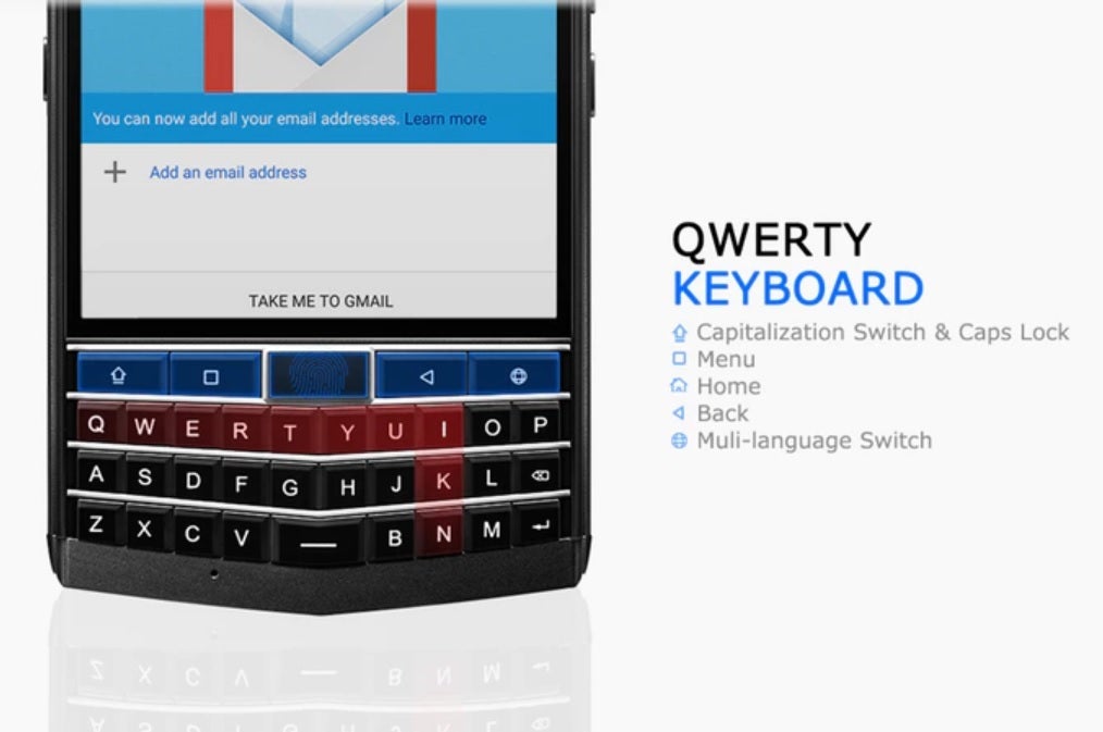 The physical QWERTY keyboard on the Unihertz Titan - Unihertz Titan raises over $600K on Kickstarter, will ship in December