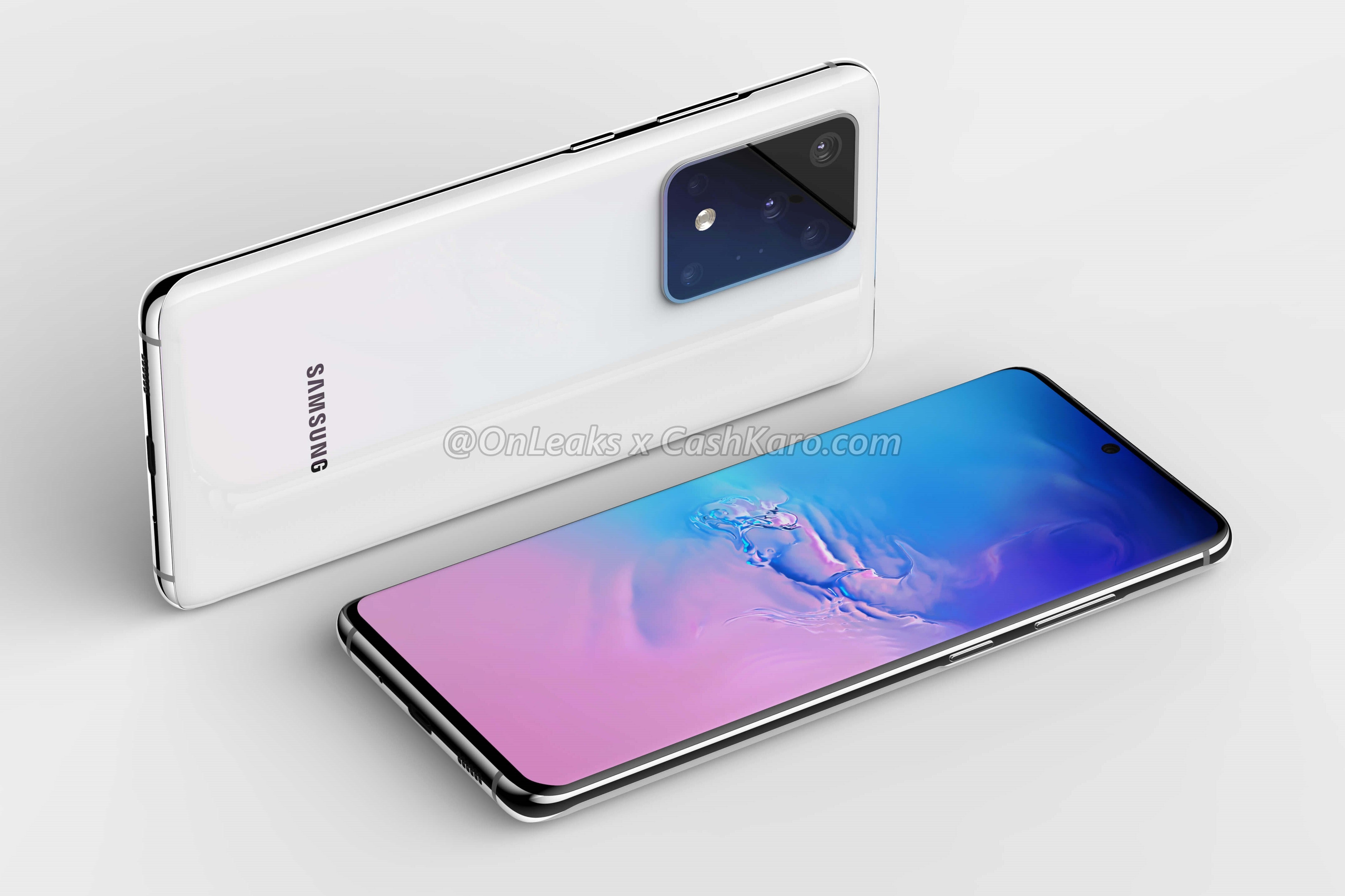 Samsung Galaxy S11+ CAD-based render - The Samsung Galaxy S11+ battery has leaked and it&#039;s massive