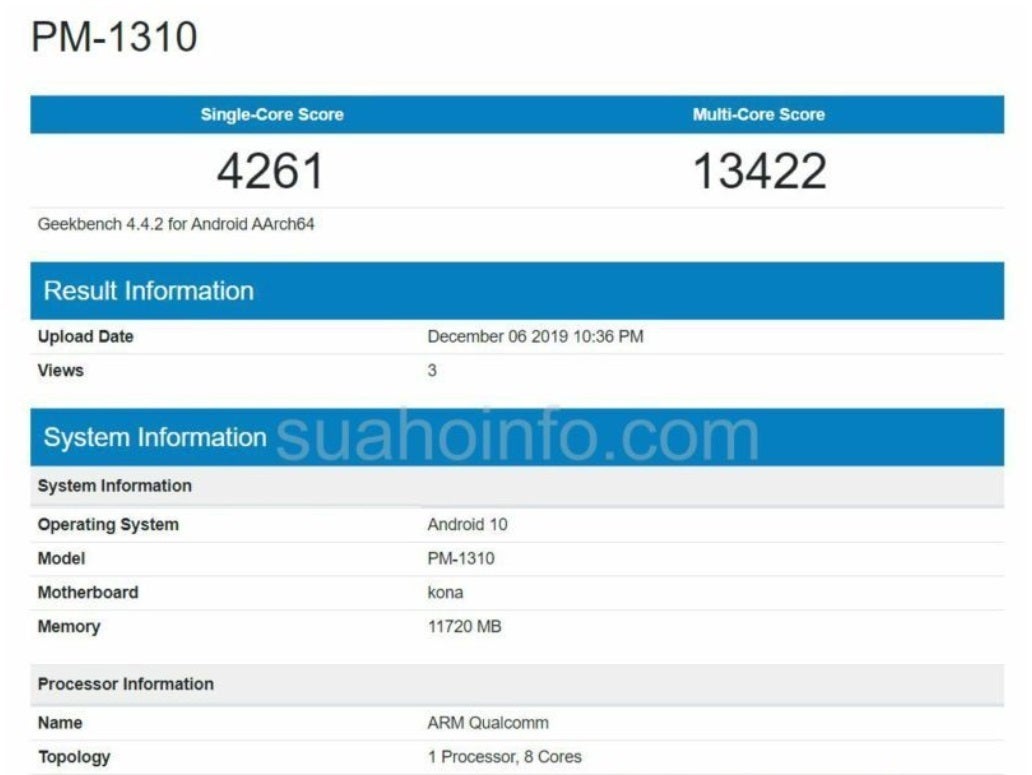 Sony&#039;s next flagship phone will carry 12GB of memory according to this benchmark test - Next Sony flagship phone might feature 12GB of memory and the Snapdragon 865 SoC