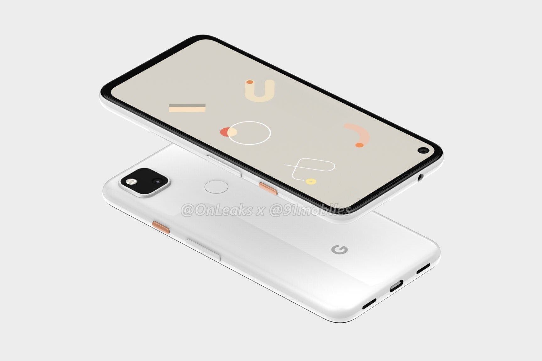  Google Pixel 4a CAD-based render - Massive Google Pixel 4a design leak reveals all, punch-hole display included