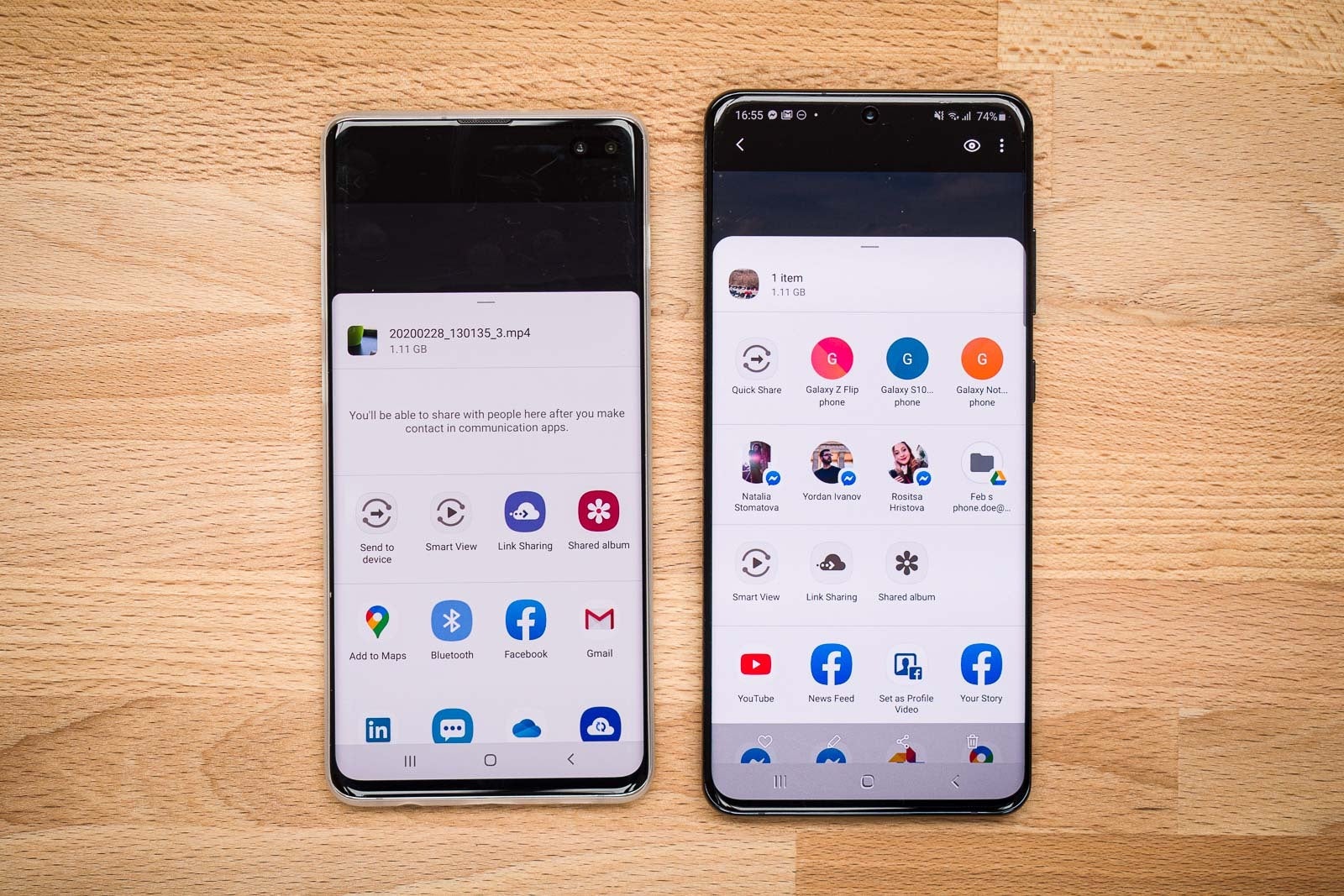 Samsung&amp;nbsp;Direct Share (S10) and Quick Share (S20) fast file transfer menu - How to use the Galaxy S20 and Note 20 Quick Share fast file transfer speeds