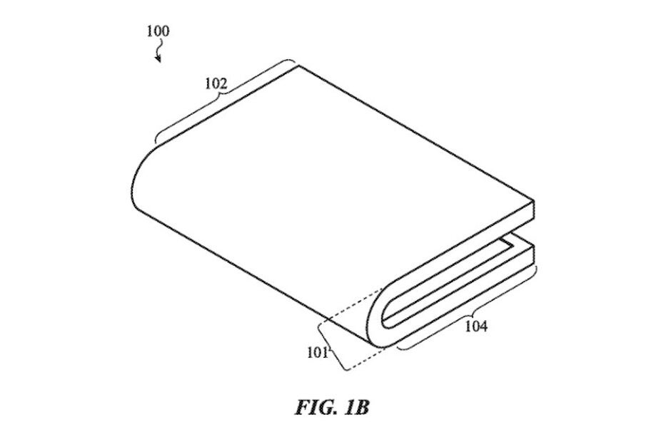 Image from Apple&#039;s patent shows an inward folding iPhone - Apple&#039;s latest patent indicates that a foldable iPhone could be upcoming