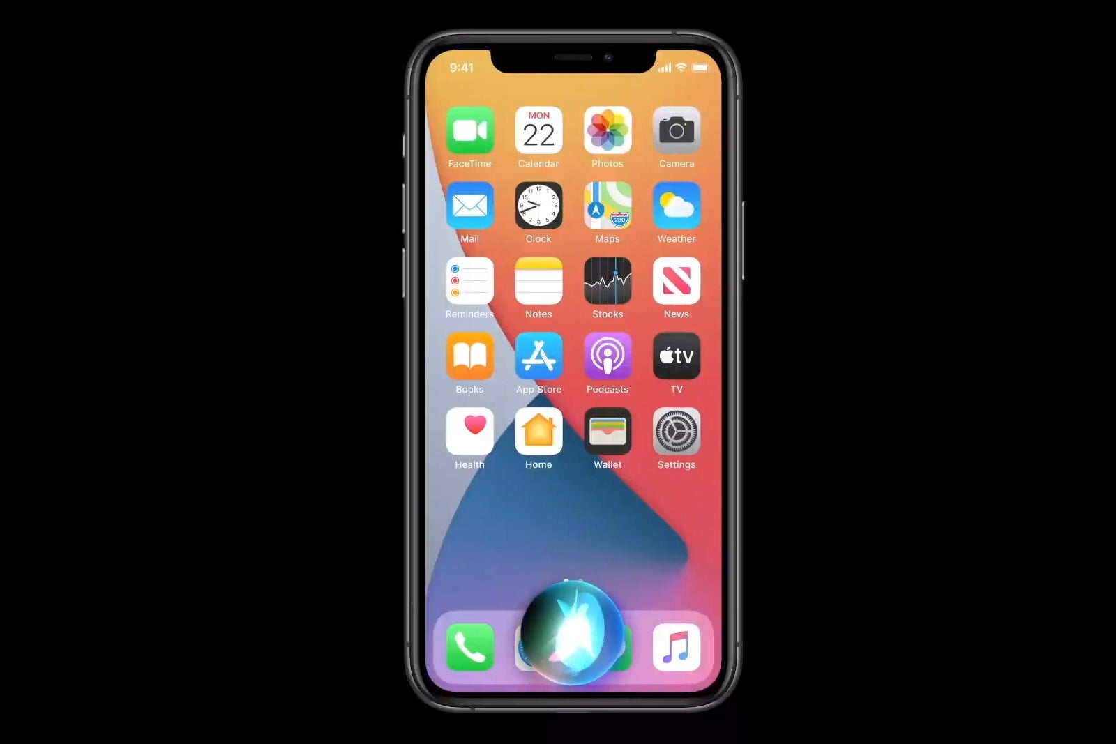 The new compact design of Siri in iOS 14 - iOS 14 is official – All the new features