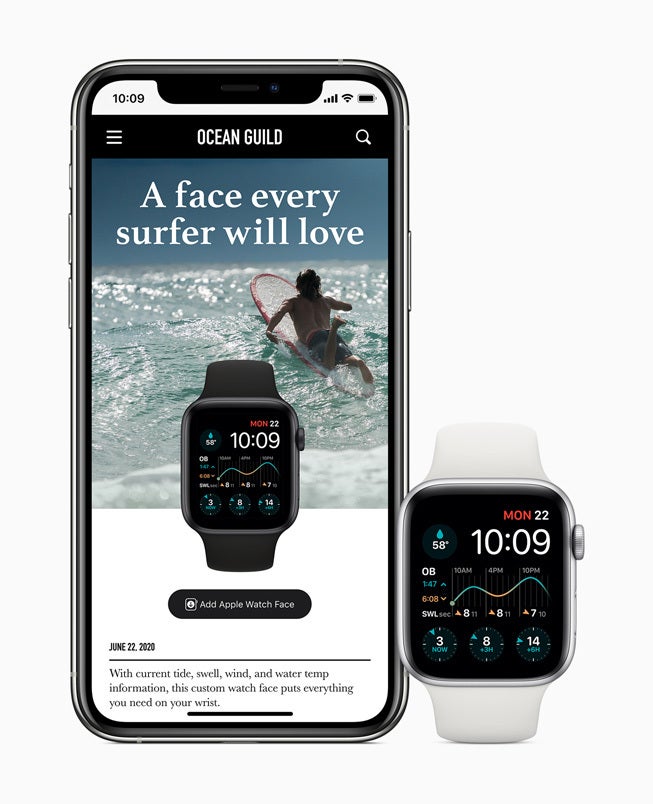 customized watch faces can now be downloaded and shared - watchOS 7 brings richer watch faces, sleep tracking, new workouts, handwash detection, and more