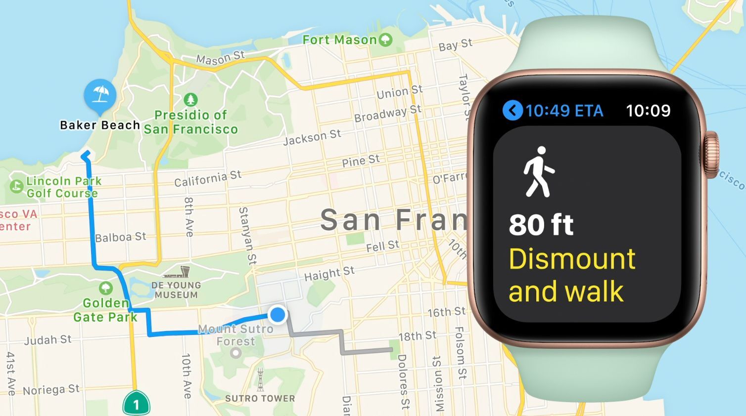 cycling directions will also be displayed - watchOS 7 brings richer watch faces, sleep tracking, new workouts, handwash detection, and more