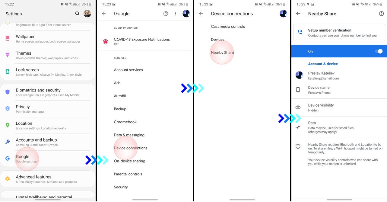 How to use Nearby Sharing (AirDrop for Android)