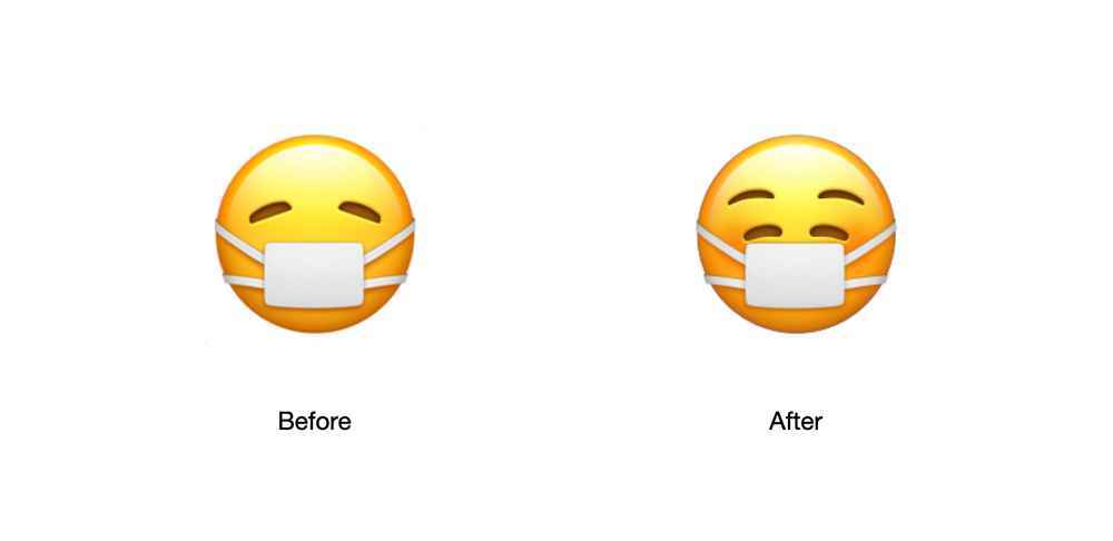 Apple&#039;s latest emoji shows you can wear a mask and be happy