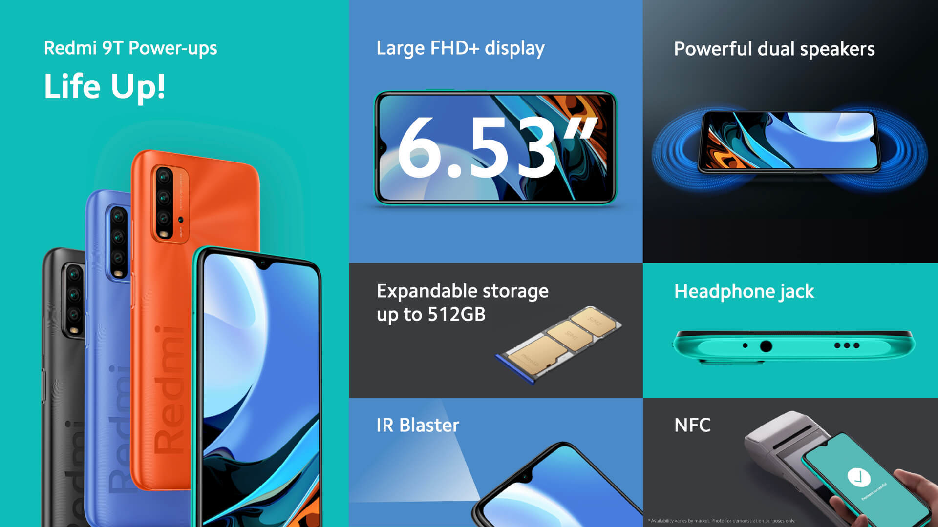 Xiaomi Redmi 9T features - The Redmi 9T &amp; Note 9T 5G are official as Xiaomi&#039;s latest budget kings