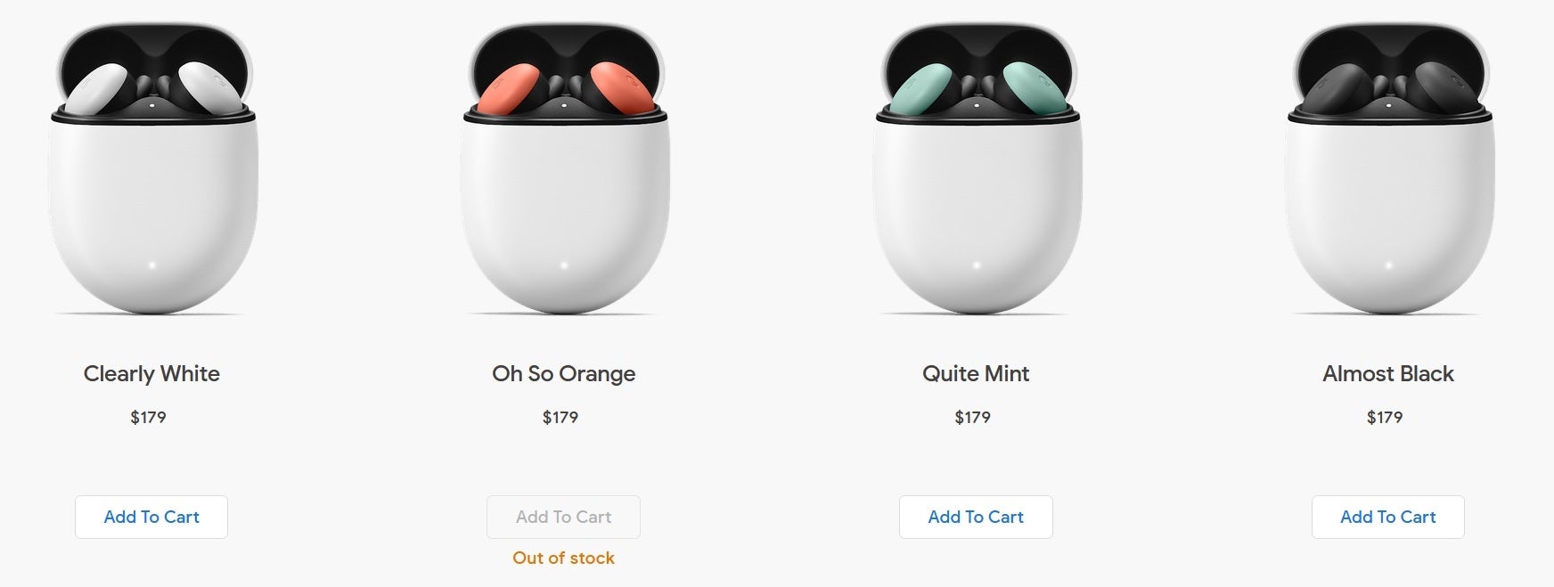 The Oh so Orange Google Pixel Buds are no longer available - Google discontinues one of the Google Pixel Buds&#039; color options