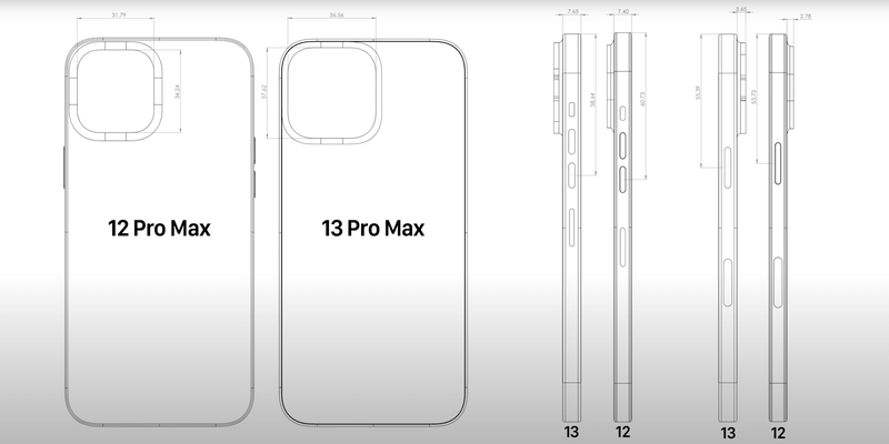 iPhone 13 Pro Max, iPhone 13 Mini design leaks: bigger camera bump with larger sensors