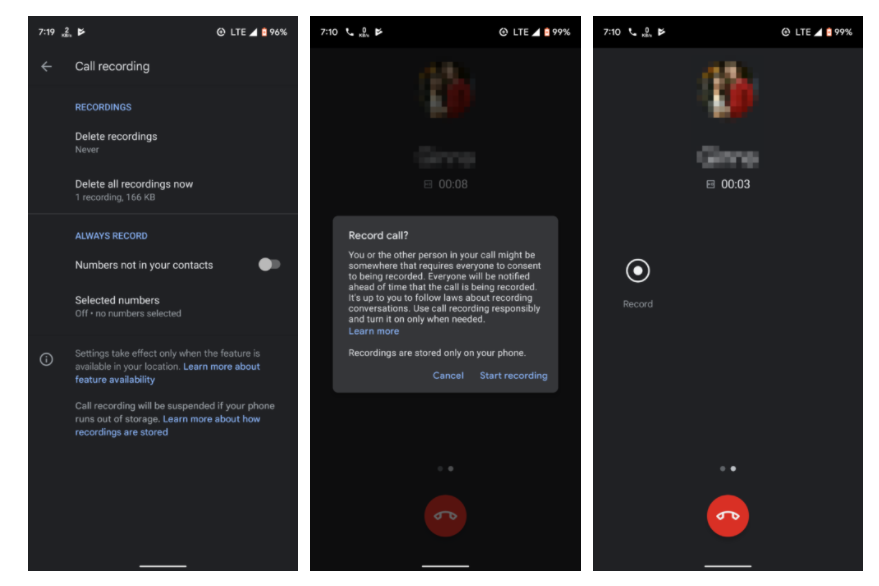 Google call recording feature on Pixel 4a - Some Pixel users finally getting the Google call recording feature