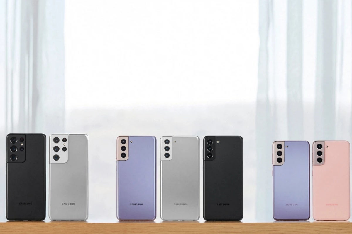 These are just a few of the S21 series color options - Late production start and full color roster tipped for Samsung&#039;s Galaxy S22 5G series