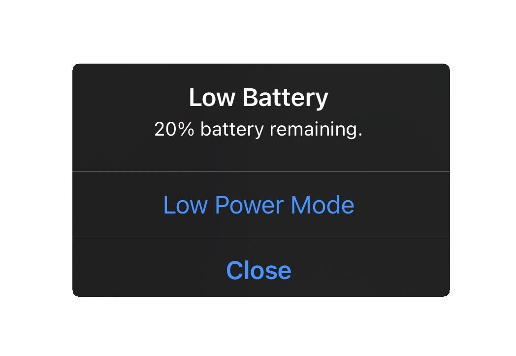 Which company has the most polite battery popup message? (Apple is blunt!)