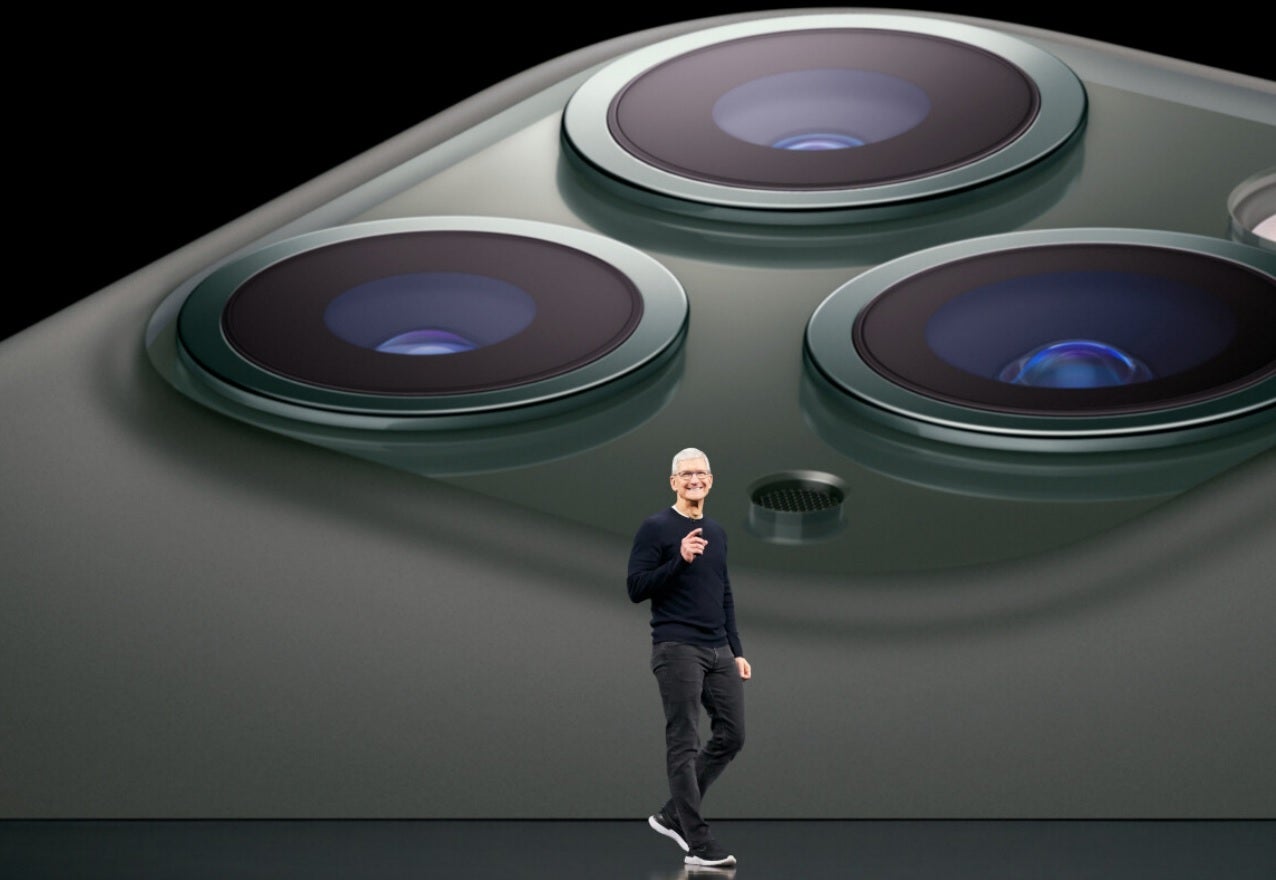 Apple CEO Tim Cook announced Apple&#039;s latest quarterly earnings report - Apple reports iPhone shipments of over $50 billion for the March quarter