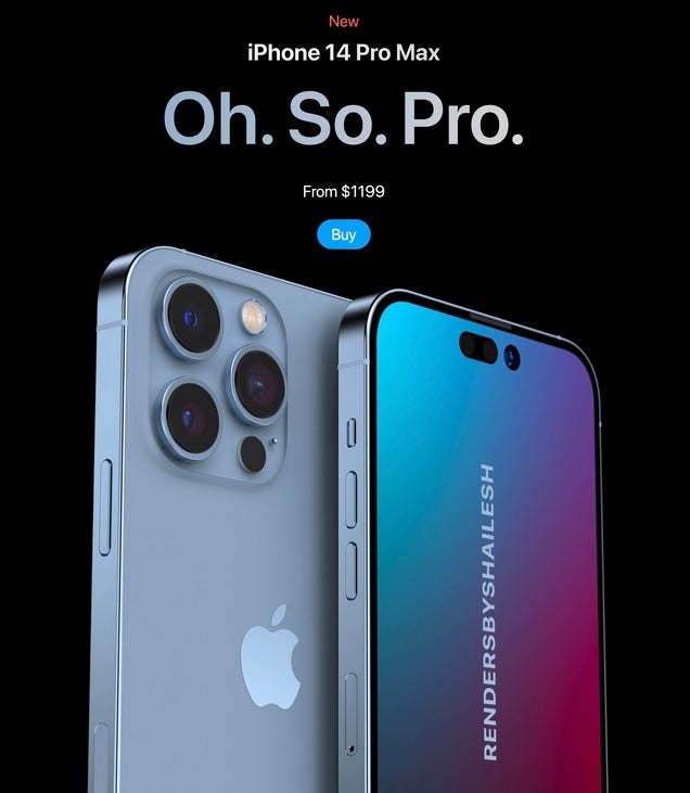 Concept of iPhone 14 Pro Max including rumored starting price of $1,199. Credit @Shaileshhari03 - Buyers of 2022 iPhone models will have tough decisions to make based on pricing