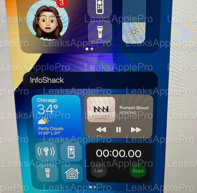 Leaked photo shows rumored customizable widgets for iOS 16 - Gurman expects &quot;significant&quot; changes coming for iOS 16 short of a major interface redesign