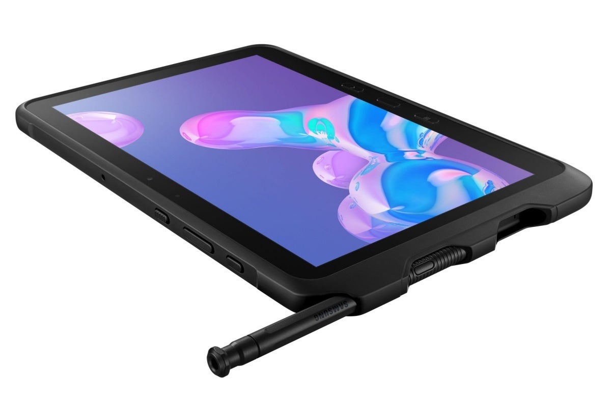 This is the original Galaxy Tab Active Pro with a rugged design and built-in stylus. - Samsung&#039;s next rugged phone and tablet get new names and other pre-release details