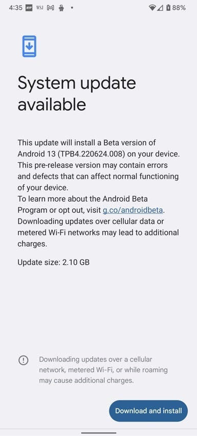 Android 13 beta 4.1 was installed on the Pixel 6 Pro - Installing Android 13 beta 4.1 fixes the  fingerprint scanners on the Pixel 6, Pixel 6 Pro