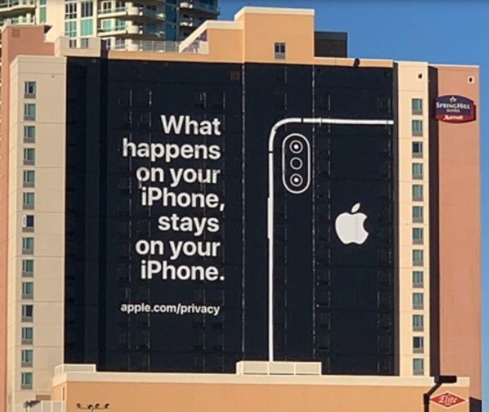 Apple promotes iPhone privacy in 2019 across from the Consumer Electronics Show in Las Vegas - More signs emerge pointing towards Apple&#039;s interest in mobile advertising