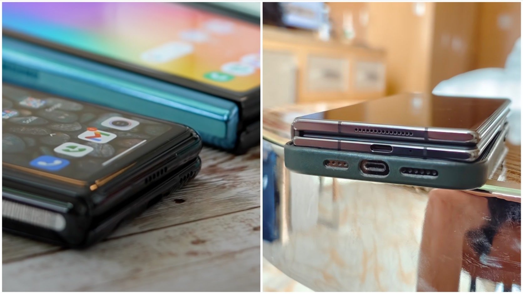 Xiaomi Mix Fold 2021 (left) and Xiaomi Mix Fold 2 stacked on top of an iPhone 13 Pro Max with a case (right). Images courtesy of MrMobile and Ben Sin. Xiaomi&#039;s progress in the hardware department is one of greatest generational leaps we&#039;ve ever seen as far as phones are concerned. - Xiaomi Mix Fold 2: Samsung’s monopoly on foldable phones coming to an end?