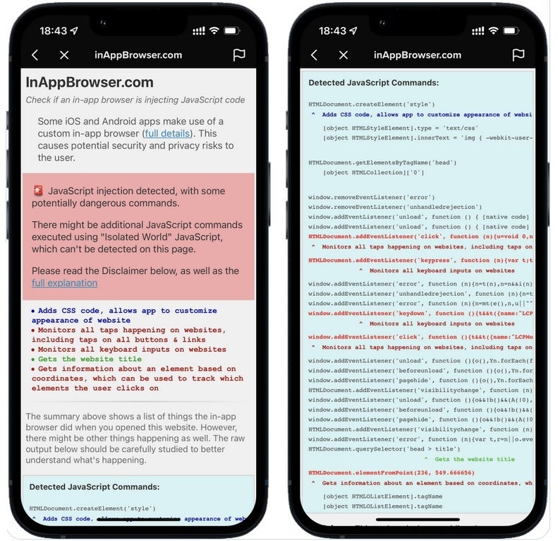 The InAppBrowser website reveals that the TikTok in-app browser is dangerous - TikTok&#039;s in-app keyboard on iOS has the capability of stealing personal data you type