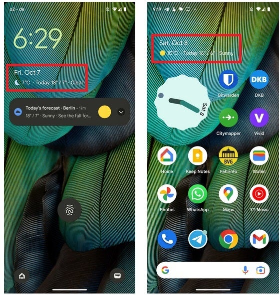 The extended weather forecast on the Pixel 7&#039;s At a Glance Widget. Image Credit Android Police - Pixel 7&#039;s extended weather for At a Glance is rolling out now to the Pixel 6 series