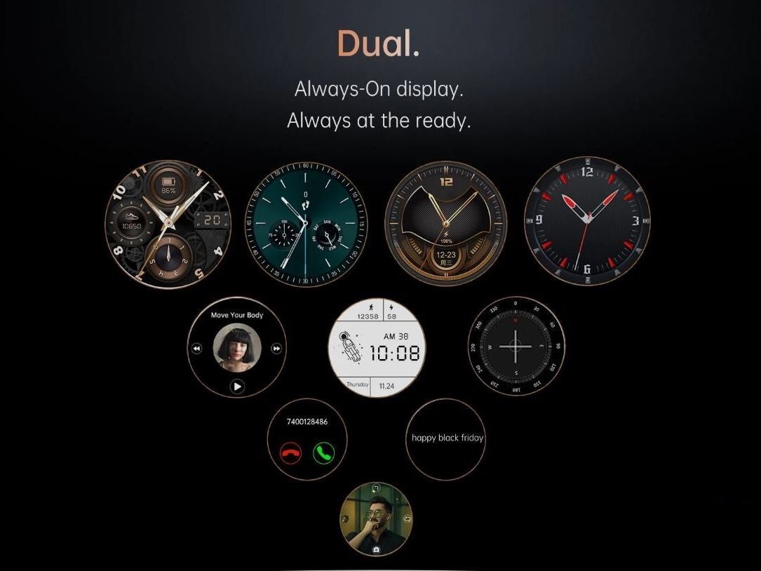The Oukitel WP21 has a watch on its back and a 9,800 mAh battery with 66W charging