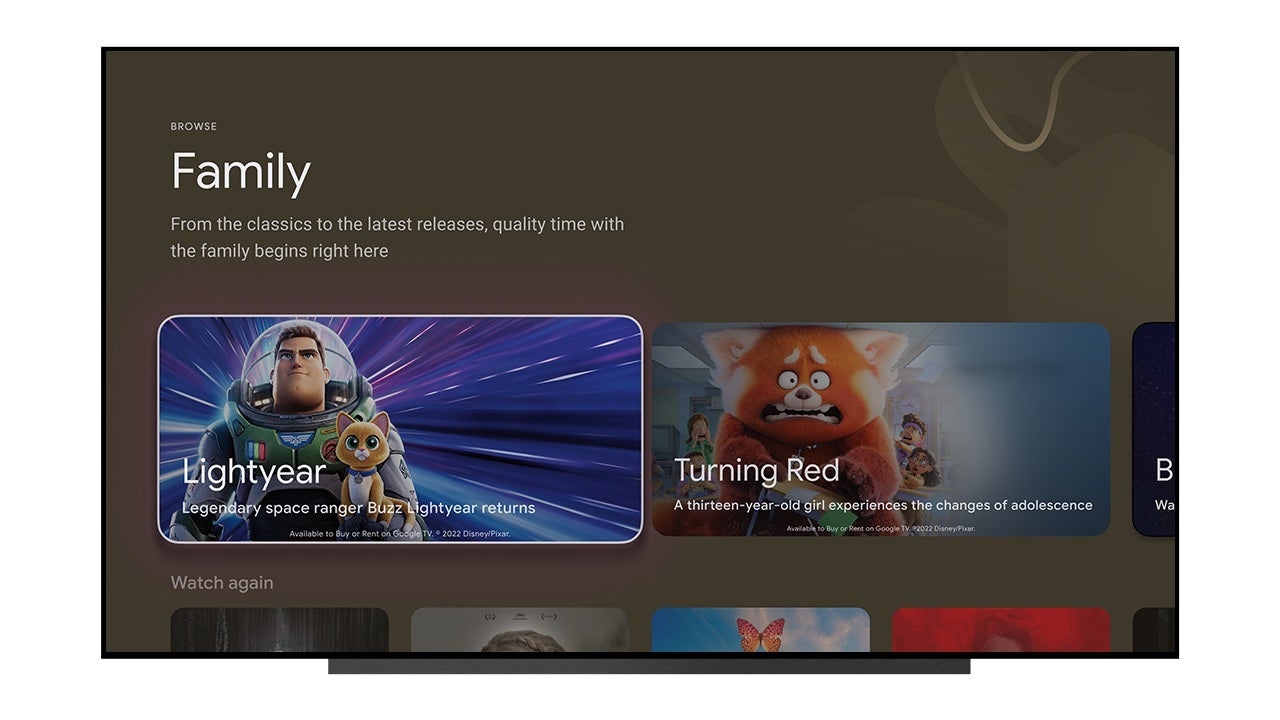 Google TV adds new landing pages to simplify navigation