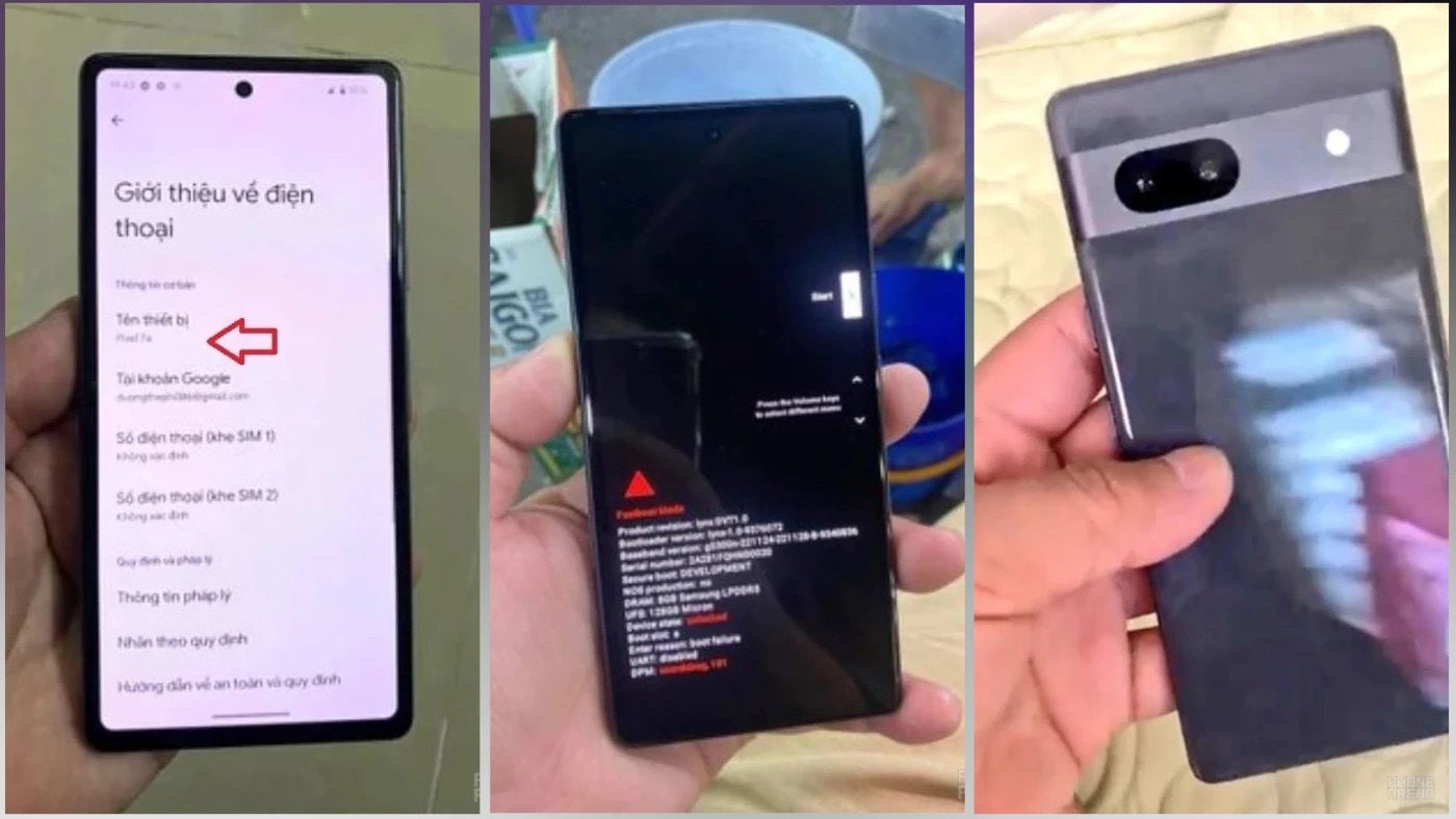 Leaked photos of the yet unreleased Pixel 7a - Google Pixel history: the evolution of &quot;Google Phones&quot;