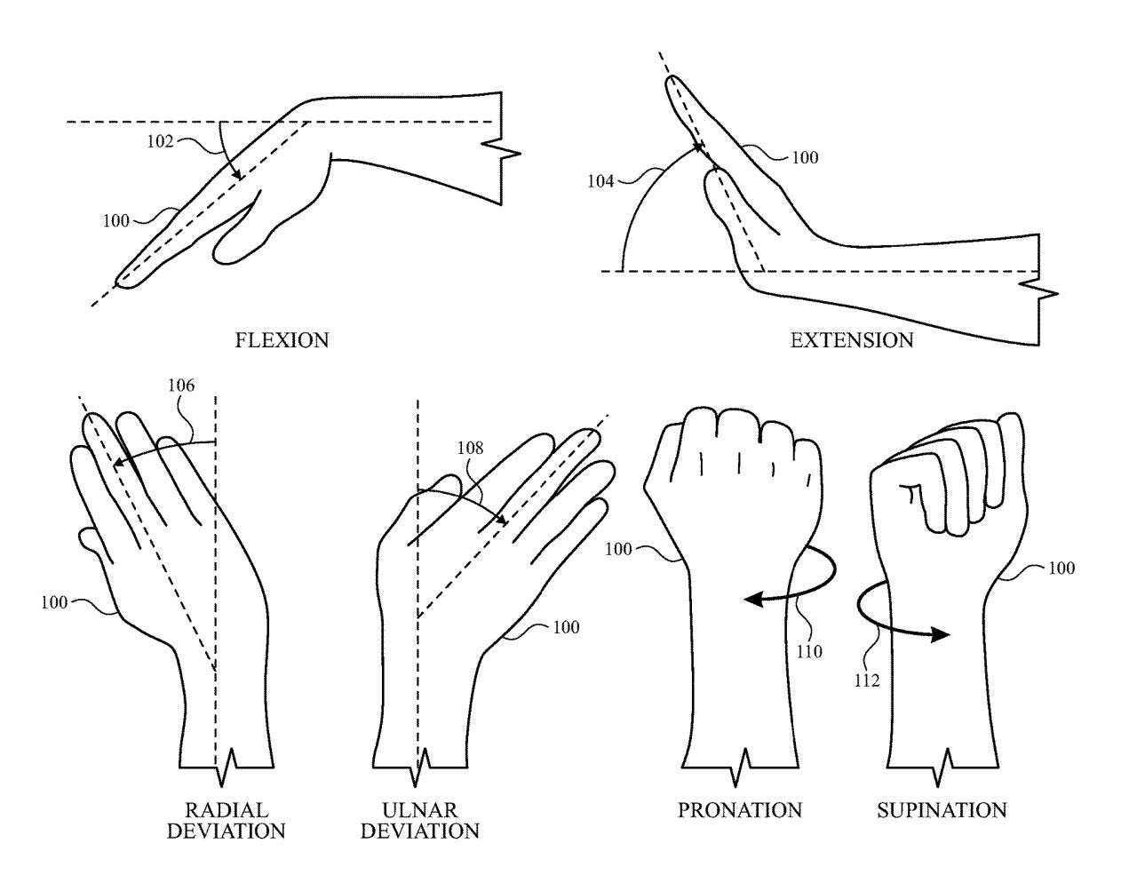 Image from Apple&#039;s&amp;nbsp;&quot;Electrodes For Gesture Recognition&quot; patent showcasing what might be possible with electrode-equipped bands. - Your Apple Watch might come with a really smart wrist band in the future