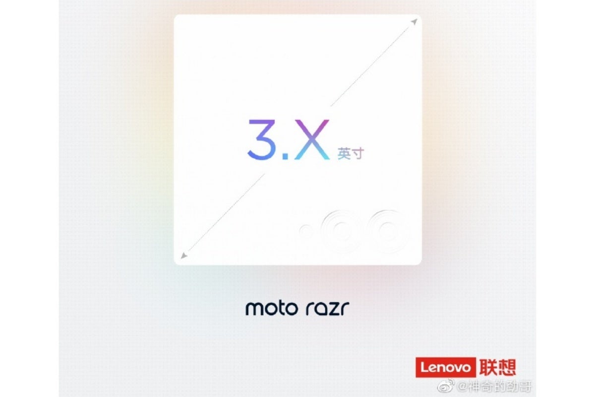 That may look like a cryptic teaser, but 3.5 is the exact number set in stone already. - Motorola confirms &#039;bigger than big&#039; Razr (2023) cover screen size