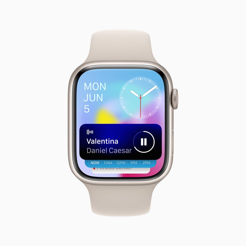 watchOS 10 scores widget support