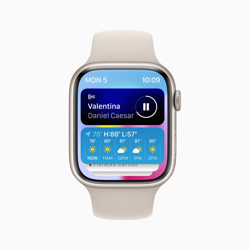 watchOS 10 scores widget support