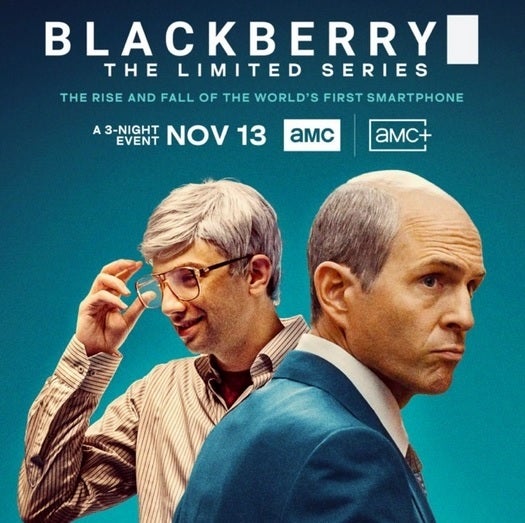 The BlackBerry movie is coming to AMC as a limited three-day event starting November 13th - Entertaining BlackBerry movie streams on AMC in three parts starting November 13th