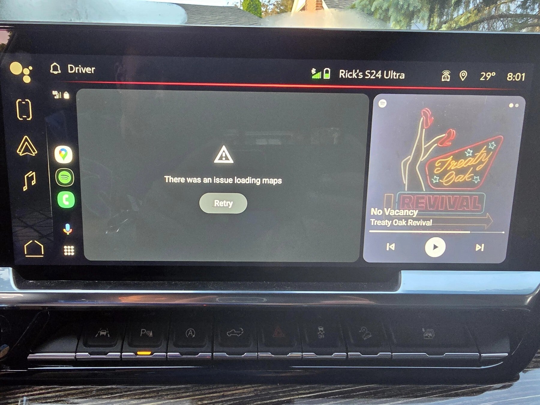 Some folks had trouble loading Google Maps on Android Auto | Image Credit – Tiekal/Reddit - Google Maps beta&#039;s wrong turn gets a fix for the Android Auto woes