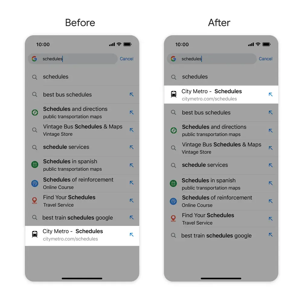Google Chrome boosts search on Android and iOS with new features
