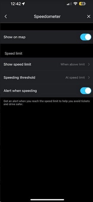 Setting the speedometer feature in Waze - iPhone users with Google Maps are beginning to see this important real-time feature on the app