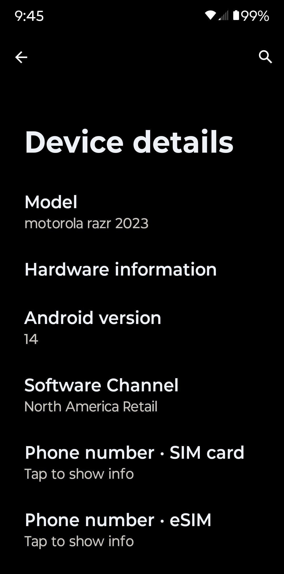 Razr 2023 is getting Android 14 | Image credit –&amp;nbsp;Independent_Goose_41/Reddit - Motorola Razr and Razr Plus 2023 get Android 14 update at long last