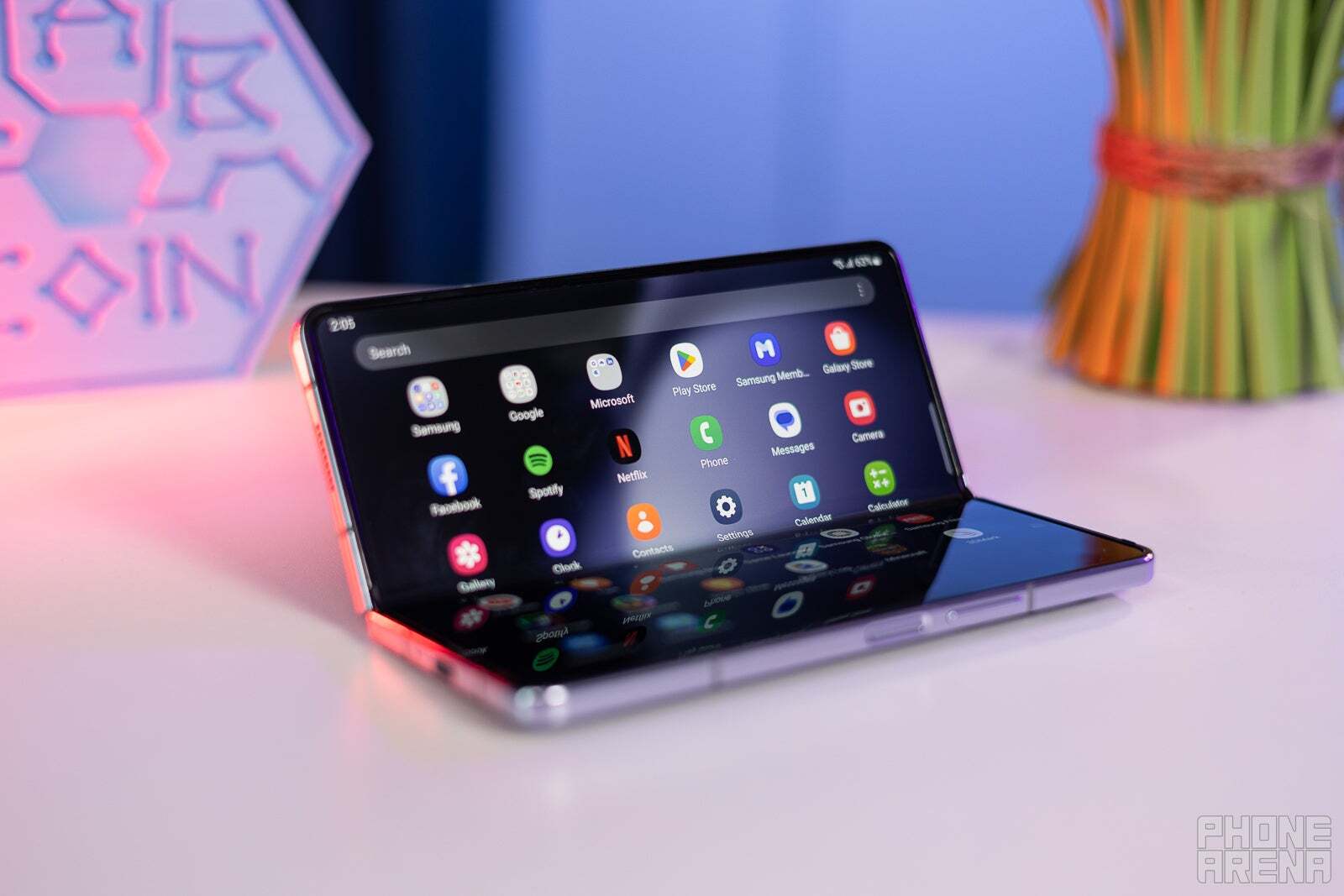 Samsung&#039;s foldables face a fierce competition. | Image credit - PhoneArena - Instead of attacking Apple, Samsung should notice the log in its own eye