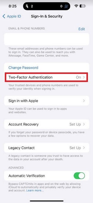 Make sure to enable two-factor authentication for Apple ID|Image credit-PhoneArena - Serious warning to all iPhone users as cyberattacks seek to lock them out of their devices